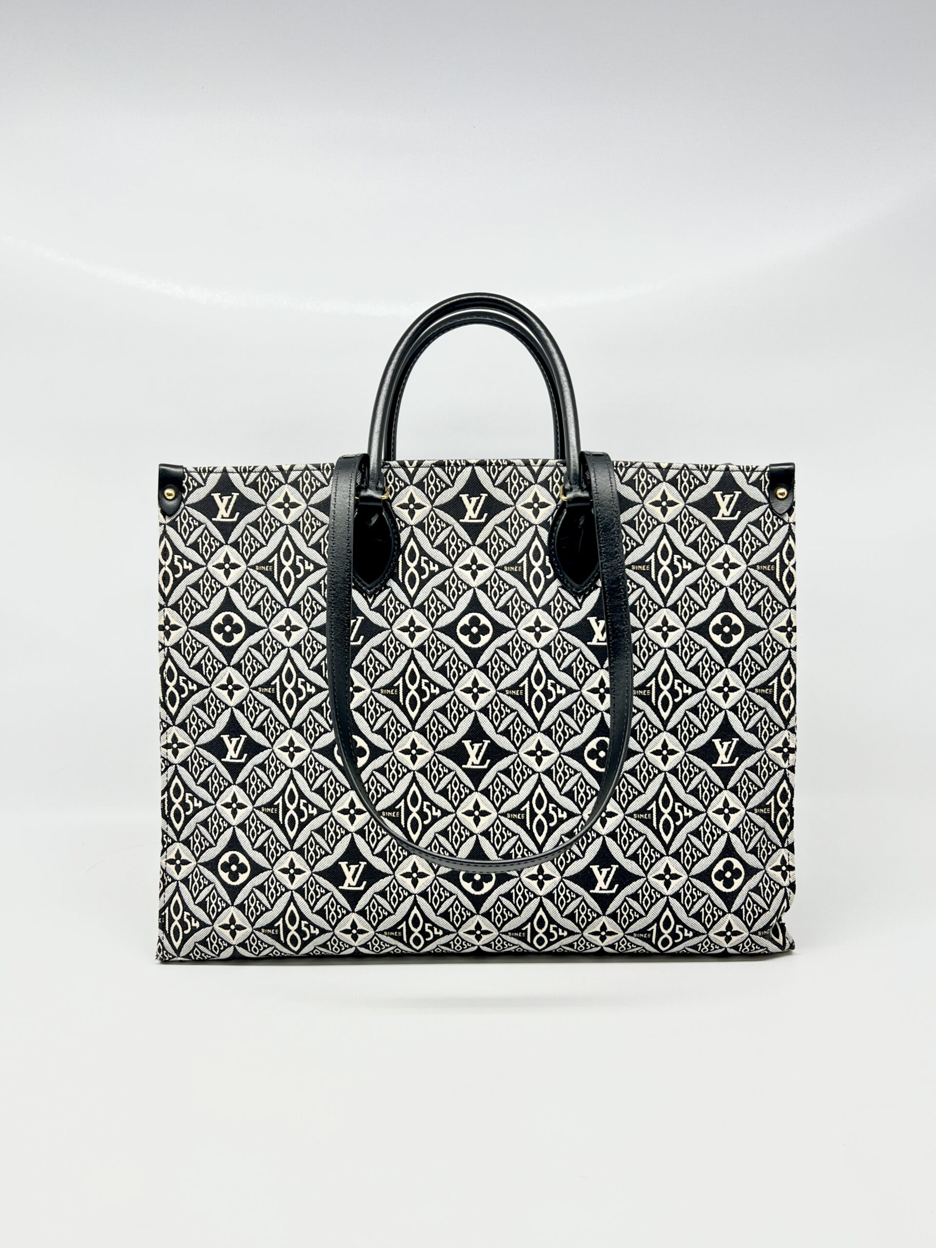 Louis Vuitton On The Go Monogram Black White 1854 GHW