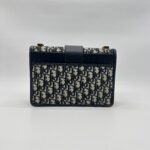 Dior Montaigne 30 Canvas Blue Oblique GHW