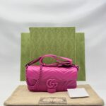 Gucci GG Marmont Shoulder All Fucshia