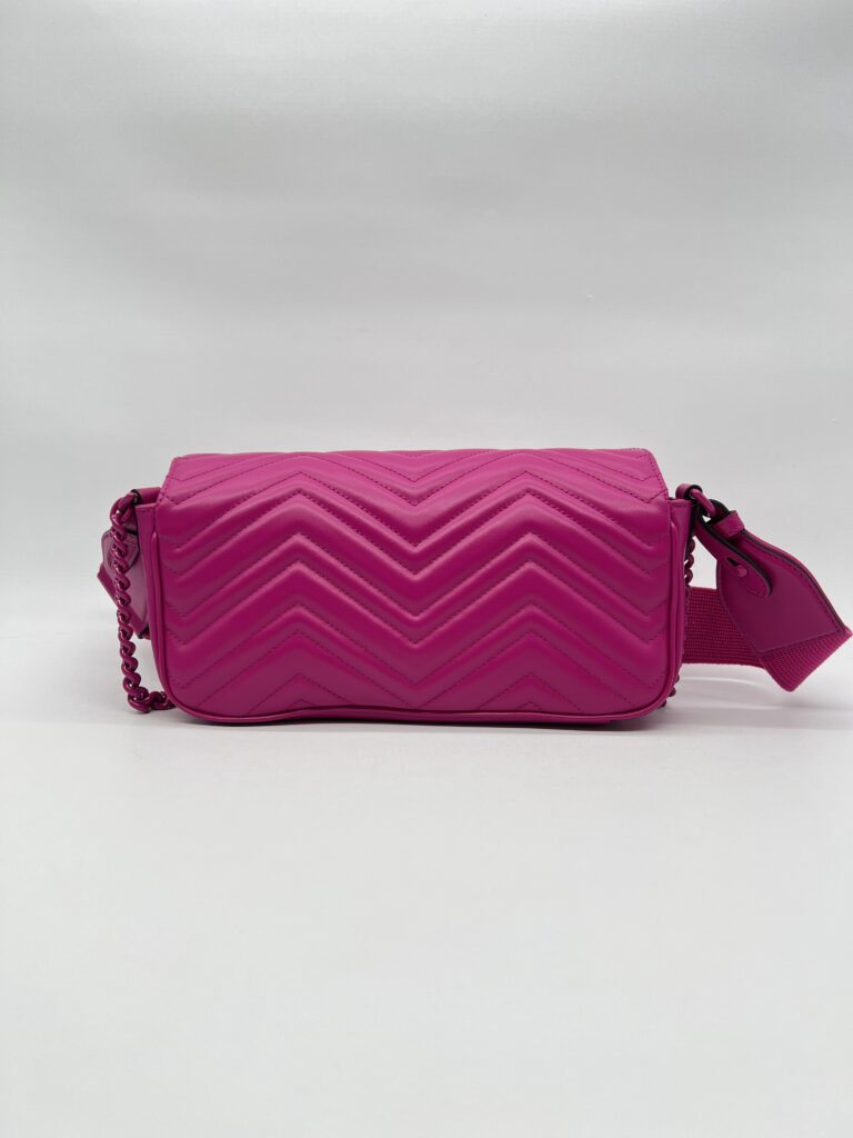 Gucci GG Marmont Shoulder All Fucshia