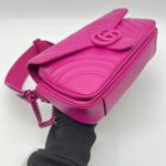Gucci GG Marmont Shoulder All Fucshia