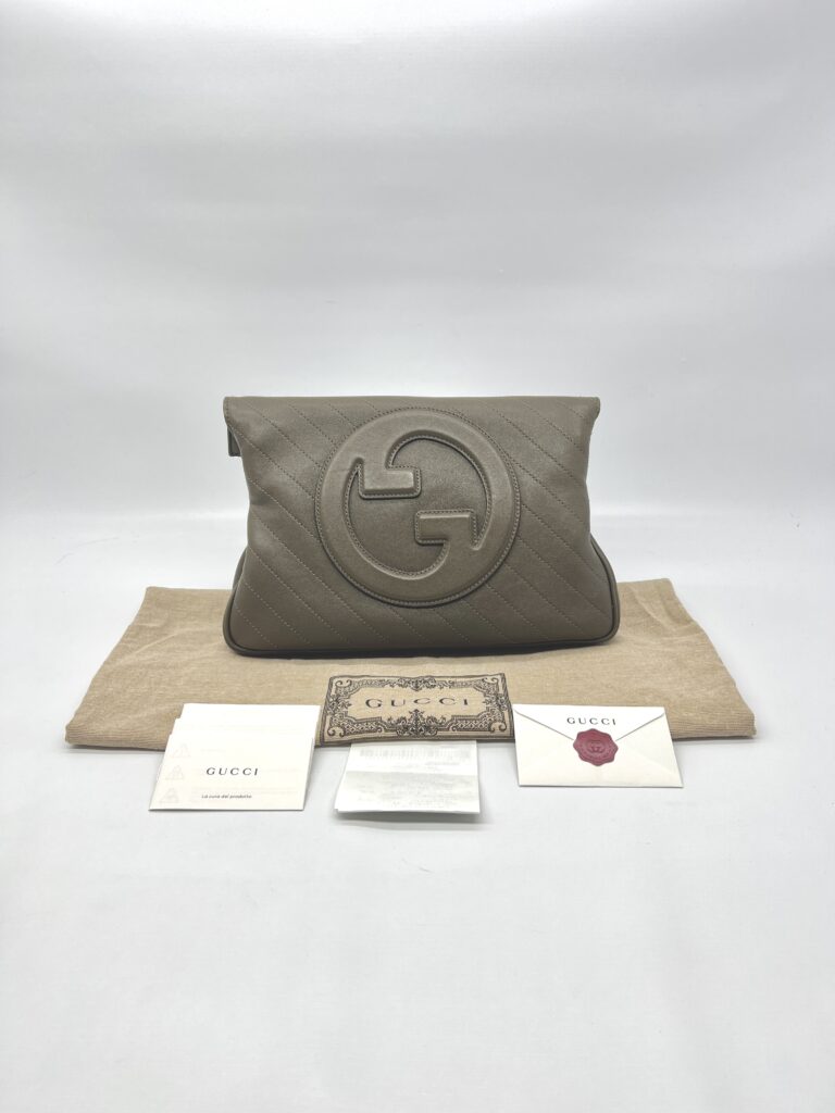 Gucci Blondie Tote Dark Olive SHW