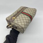 Gucci Ophidia Camera Shoulder GG Supreme Dark Brown GHW