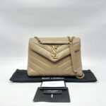Saint Laurent Loulou Small Dark Latte GHW
