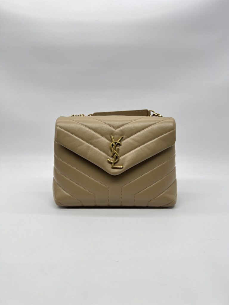 Saint Laurent Loulou Small Dark Latte GHW