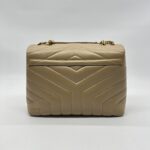 Saint Laurent Loulou Small Dark Latte GHW