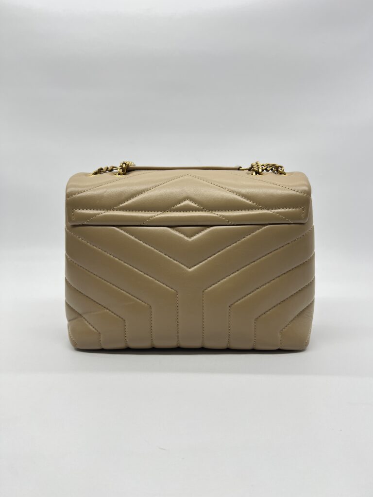 Saint Laurent Loulou Small Dark Latte GHW