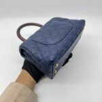 Chanel Small Coco Handle Caviar Blue GHW