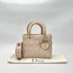 Dior Lady Dior Small Lambskin Powder Pink GHW