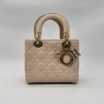 Dior Lady Dior Small Lambskin Powder Pink GHW