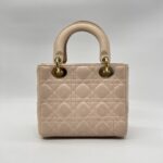 Dior Lady Dior Small Lambskin Powder Pink GHW