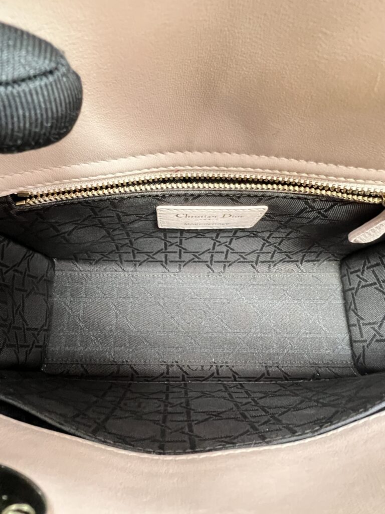 Dior Lady Dior Small Lambskin Powder Pink GHW
