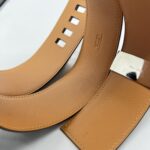 Hermes Collier De Chein Belt Gris Tourterelle PHW