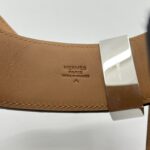 Hermes Collier De Chien Belt Croco Ultraviolet PHW