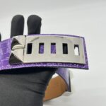 Hermes Collier De Chien Belt Croco Ultraviolet PHW