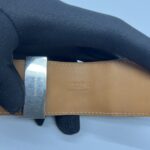 Hermes Collier De Chien Croco Beige PHW