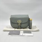 Dior Bobby Medium Calfskin Stone Gray GHW