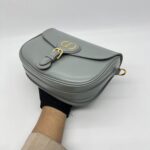 Dior Bobby Medium Calfskin Stone Gray GHW