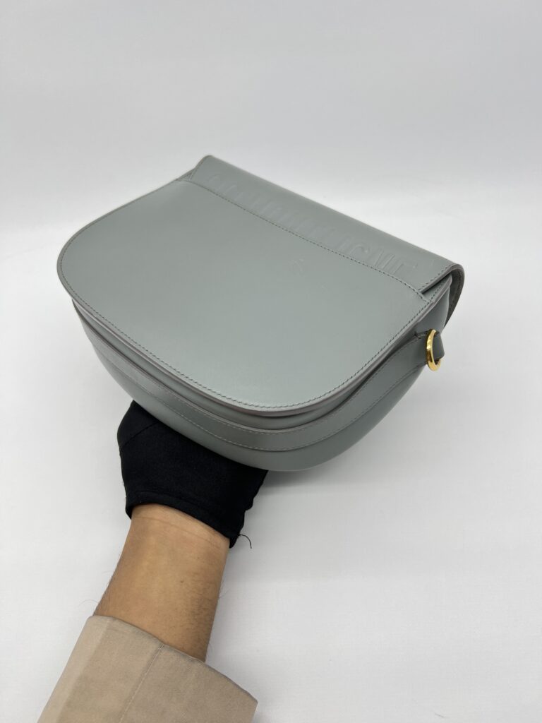Dior Bobby Medium Calfskin Stone Gray GHW