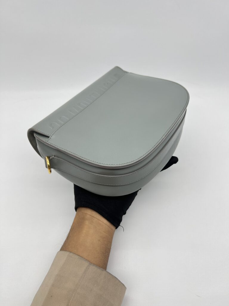 Dior Bobby Medium Calfskin Stone Gray GHW