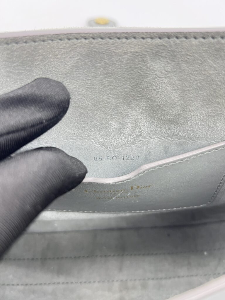 Dior Bobby Medium Calfskin Stone Gray GHW
