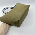 Hermes Steeple 25 Toile H/Swift Vert Militaire Noir