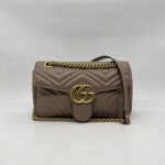 Gucci Marmont Flap Small Nude GHW