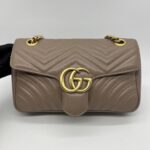 Gucci Marmont Flap Small Nude GHW