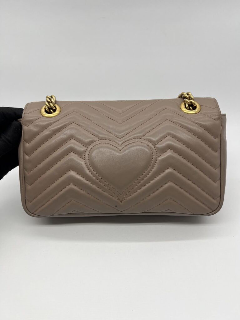 Gucci Marmont Flap Small Nude GHW
