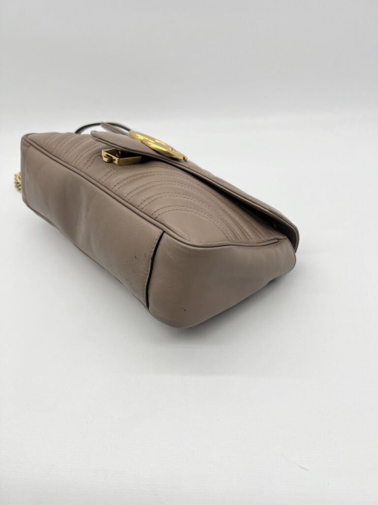 Gucci Marmont Flap Small Nude GHW