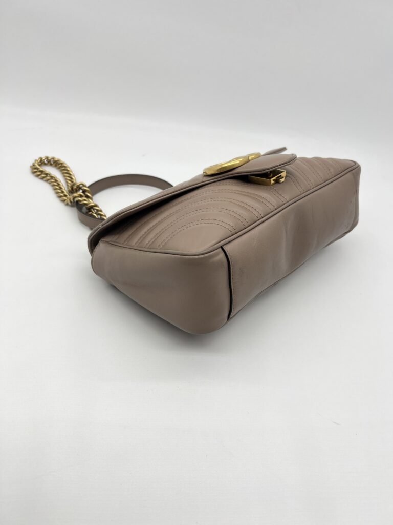 Gucci Marmont Flap Small Nude GHW