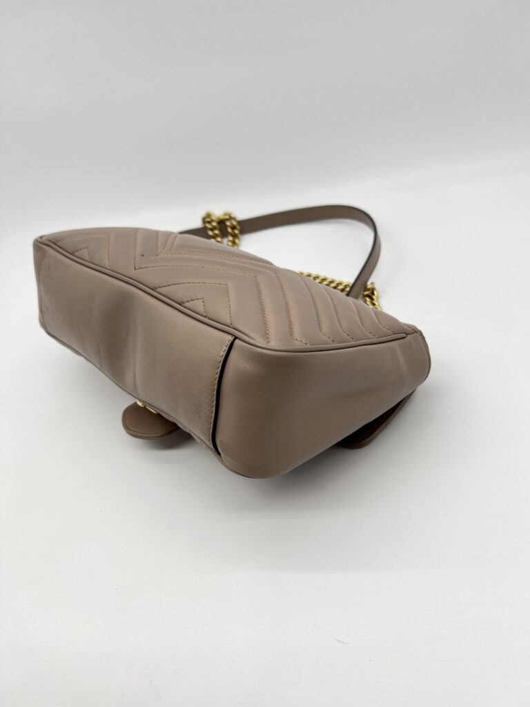 Gucci Marmont Flap Small Nude GHW