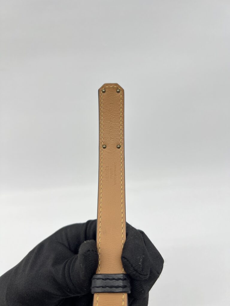 Hermes Kelly Belt Epsom Noir RGHW