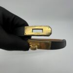 Hermes Kelly Belt Epsom Noir RGHW