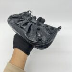Balenciaga Le Cagole Mini Embossed Croco Black