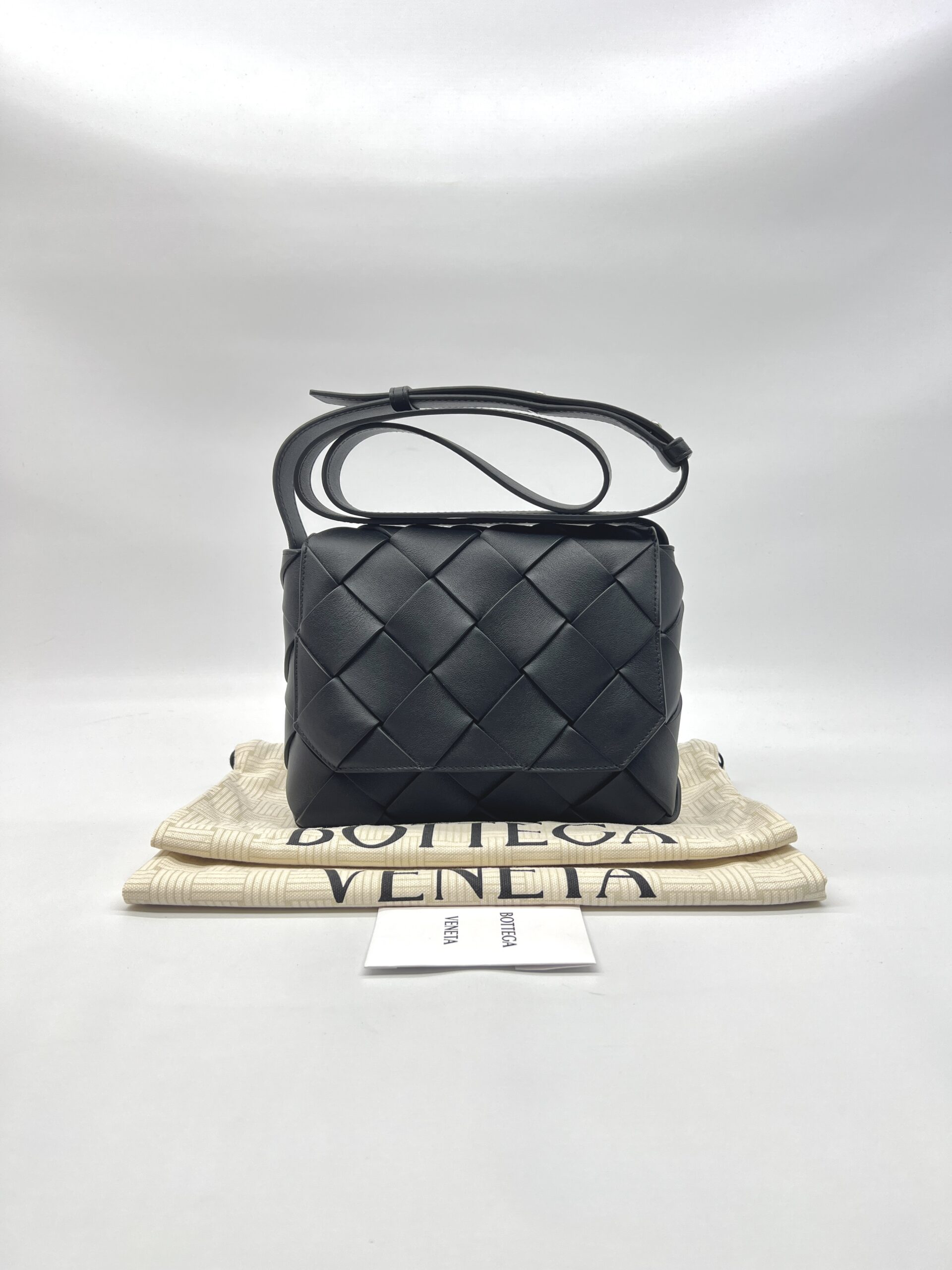 Bottega Veneta Diago Sling Bag Intrecciato Black