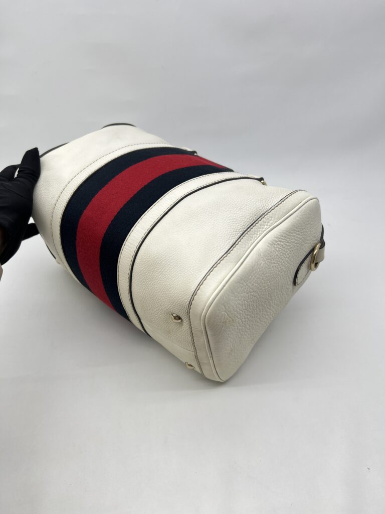 Gucci Boston Leather White GHW
