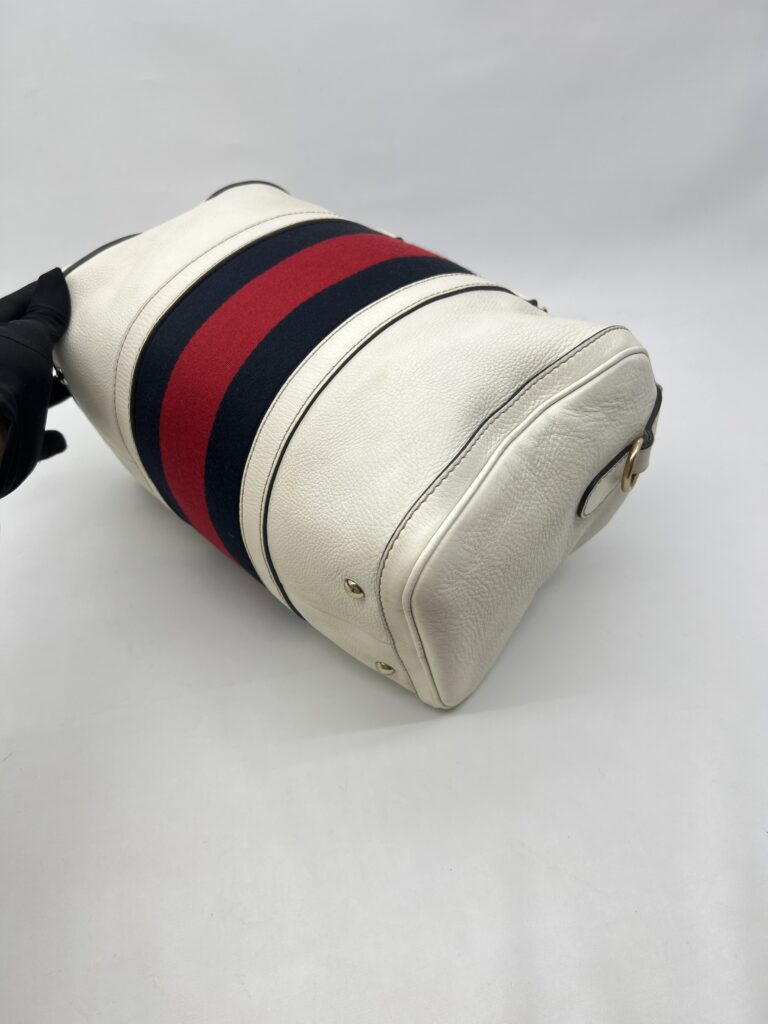 Gucci Boston Leather White GHW