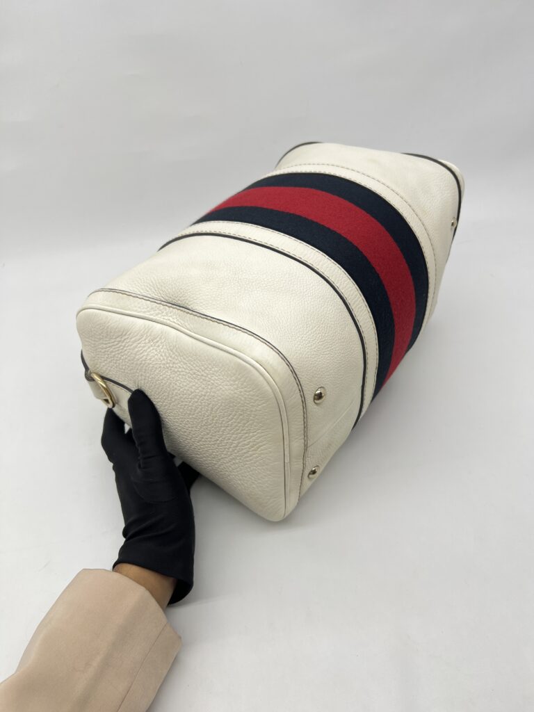 Gucci Boston Leather White GHW