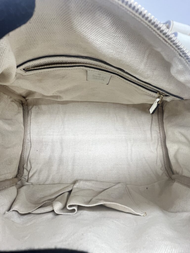 Gucci Boston Leather White GHW