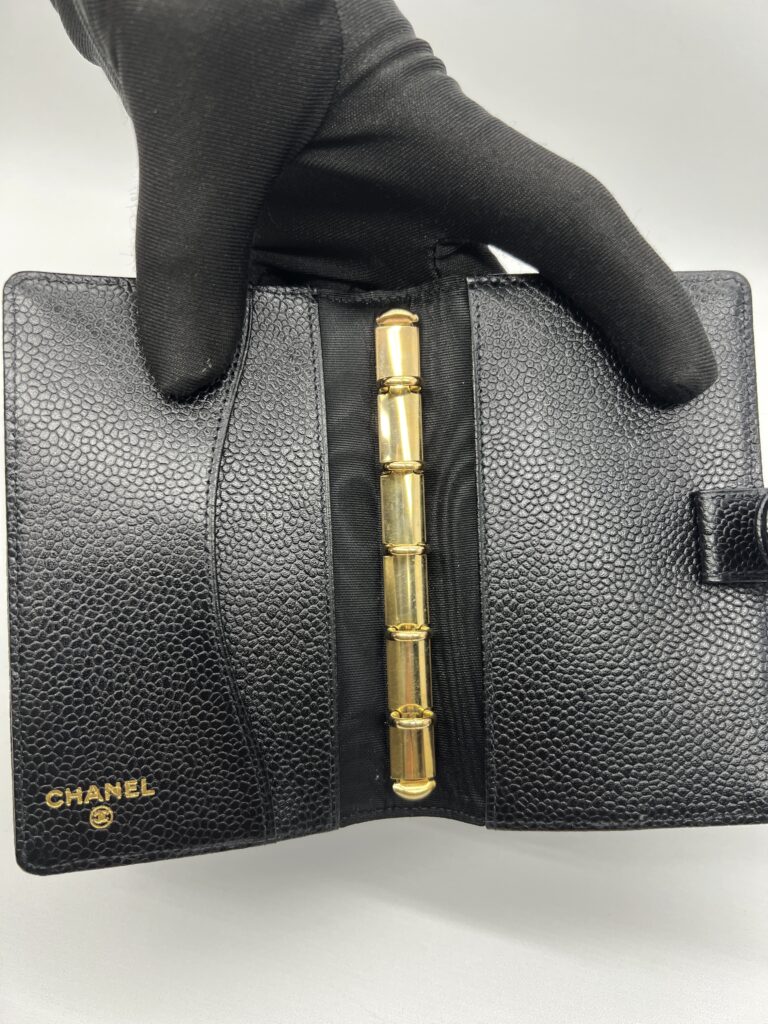 Chanel Ring Agenda Planner Caviar Black GHW