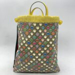 Gucci Kids Backpack GG Supreme Hearts Multicolors