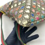 Gucci Kids Backpack GG Supreme Hearts Multicolors