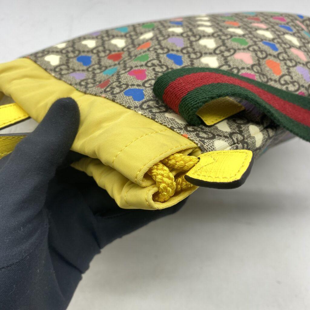 Gucci Kids Backpack GG Supreme Hearts Multicolors