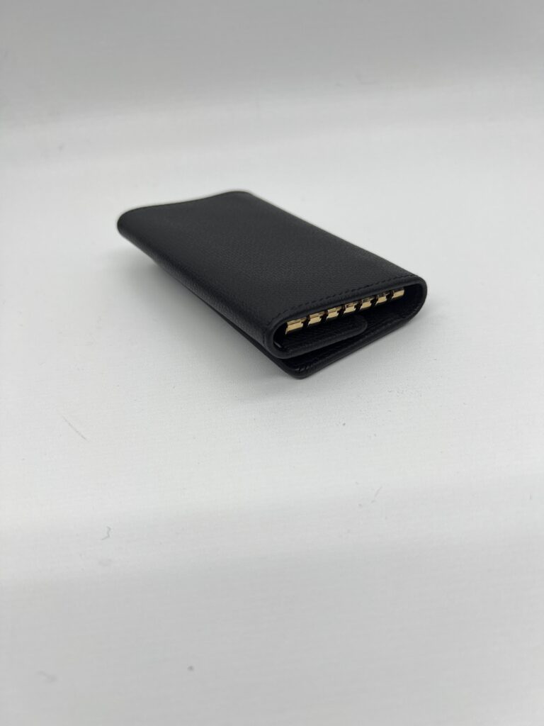 Chanel Flap Key Holder Black GHW