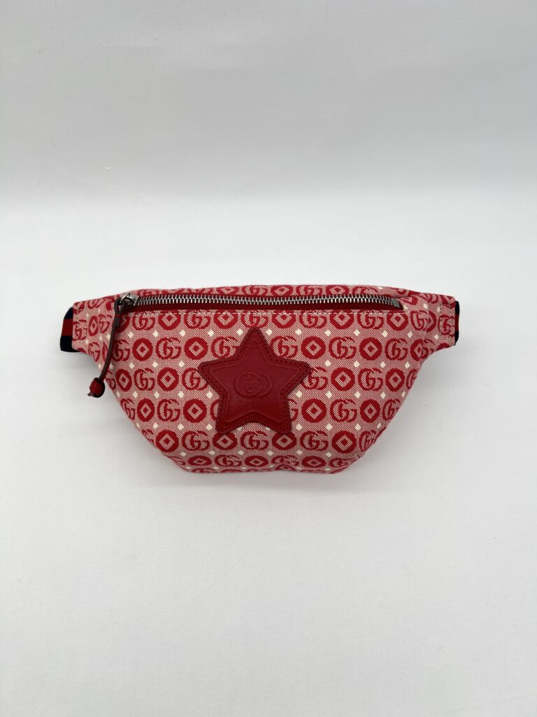 Gucci Children Bumbag Canvas GG Red Star