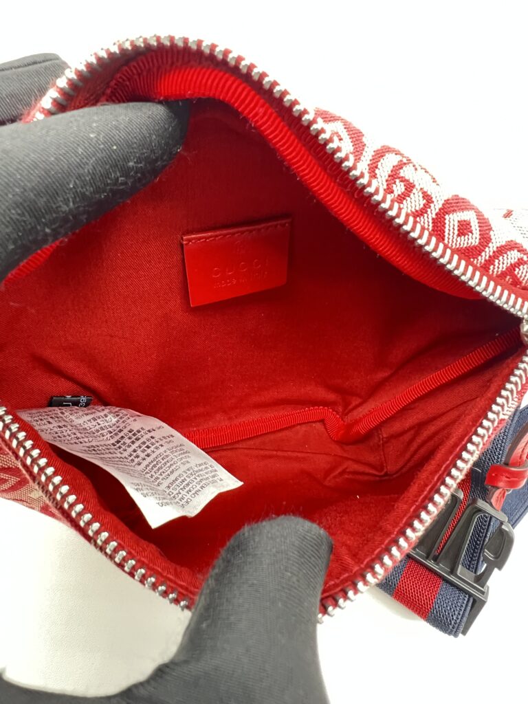 Gucci Children Bumbag Canvas GG Red Star