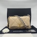 Chanel  C19 Small Lambskin Beige GHW