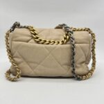 Chanel  C19 Small Lambskin Beige GHW