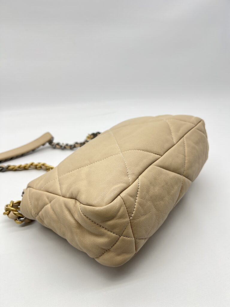 Chanel  C19 Small Lambskin Beige GHW